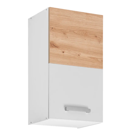 Placard haut de cuisine "Ava" - Blanc/Beige - L 40 x 72 x 30 cm