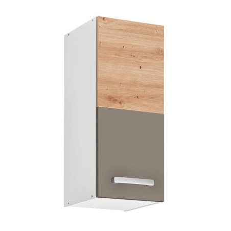 Placard haut de cuisine "Ava" - Taupe/Beige - L 30 x 72 x 30 cm