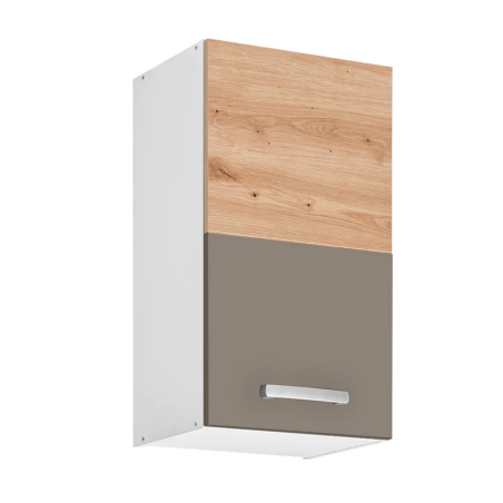 Placard haut de cuisine "Ava" - Taupe/Beige - L 40 x 72 x 30 cm