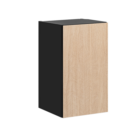 Placard haut de cuisine "Roma" - Noir/Beige - L 40 x H 72 x P 30 cm