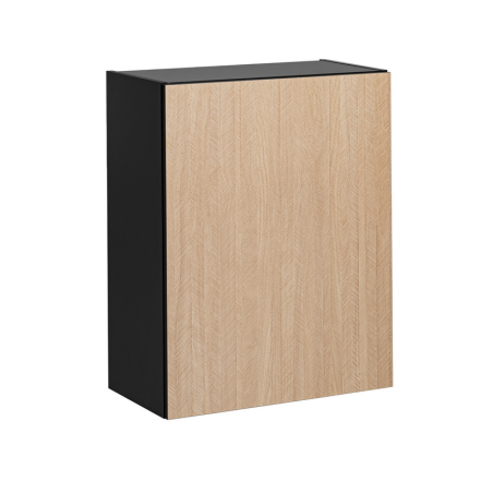 Placard haut de cuisine "Roma" - Noir/Beige - L 60 x H 72 x P 30,4 cm