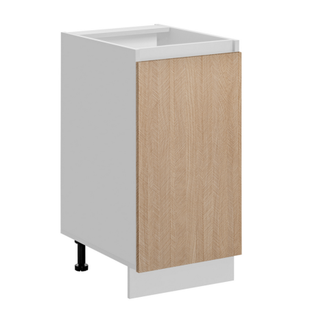 Placard bas de cuisine "Roma" - Blanc/Beige - L 40 x H 81 x P 45 cm