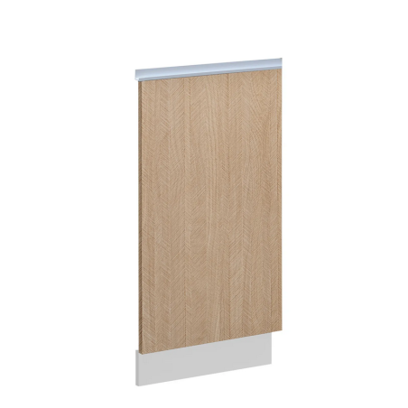 Panneau de façade pour lave vaisselle "Roma" - Blanc/Beige - L 45 x H 81 x P 1 cm