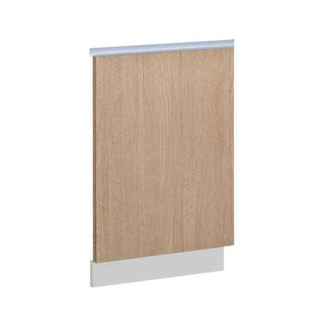 Panneau de façade pour lave vaisselle "Roma" - Blanc/Beige - L 60 x H 81 x P 1 cm