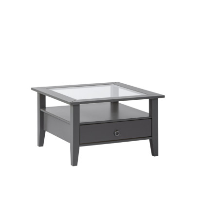 Table basse carré "Provence" - Gris - L 75 x l 75 x H 45 cm