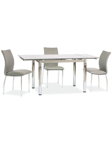 Table extensible 8 personnes - GD018 - 110-170 x 74 x 75 cm - Gris