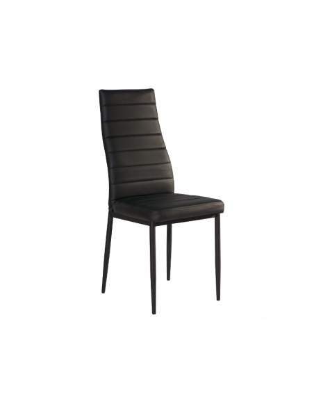 Chaise moderne - H261 C - 40 x 38 x 96 cm - Noir