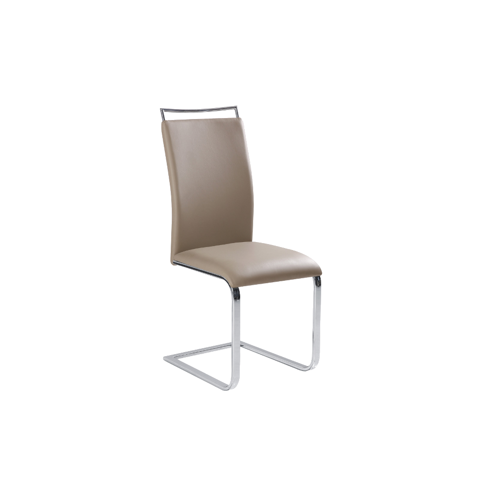 Chaise design - H334 - 42 x 41 x 100 cm - Taupe