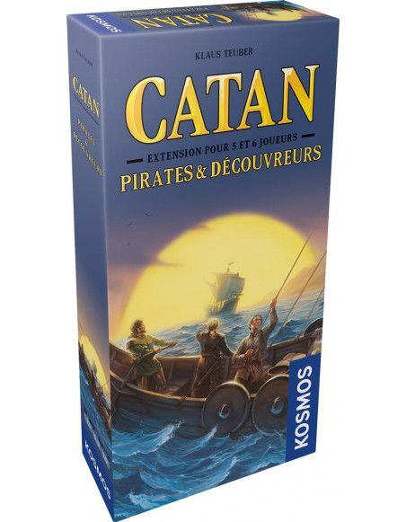 Jeu de société Catan - Pirates et Découvreurs - 5 à 6 joueurs - Extension - Dès 10 ans