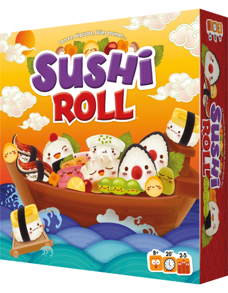 Jeu de société Sushi Roll - Cocktail Games - 2 à 5 joueurs - Dès 8 ans - jeu de base