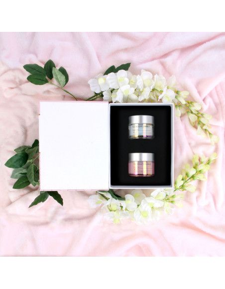 Coffret De 2 Bougies Parfumées Dans Des Pots De Maquillage 