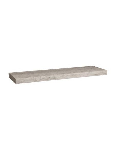 Étagère murale chêne Fixy - L 80 x l 23,5 x H 3,8 cm - Gris