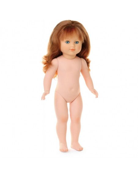 Marie-Françoise  40 cm nue -Cheveux longs auburn -Yeux bleus - Vilac - Jeux et jouets