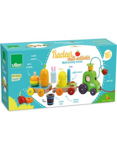 Tracteur multi-activités Jour de récolte - Vilac - Jeux et jouets