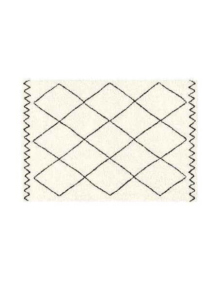 Tapis rectangulaire - L 170 x H 120 cm - Saoura Beige