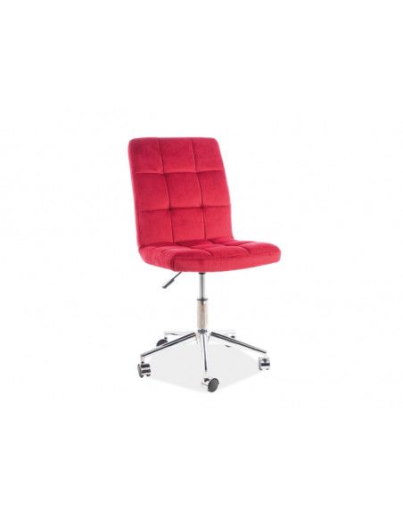 Fauteuil pivotant - Swivel Q20 - L 45 x l 40 x H 87 cm - Rouge