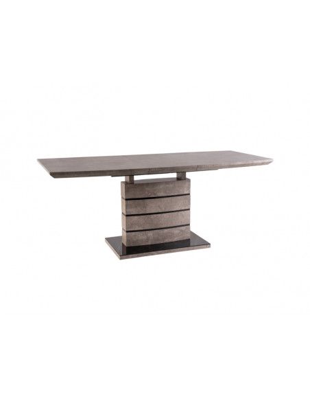 Table Leonardo - L 140 x l 80 x H 76 cm - Gris