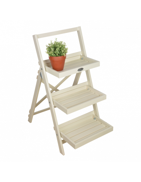 Echelle pour plantes - L 73 x l 45 x H 91,5 cm - Blanc