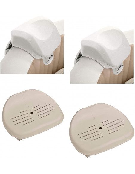 Lot de 2 sièges et 2 appuie-tête luxe - Purespa - Intex