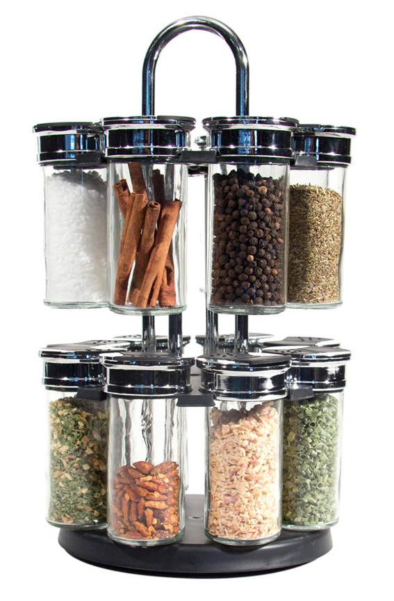 Generic Support à épices rotatif avec 6 pots à épices, rangement  d'organisateur d'épices à prix pas cher