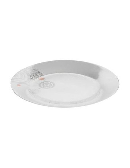 Lot De 6 Assiettes Plates Instant D 27 Cm Blanc